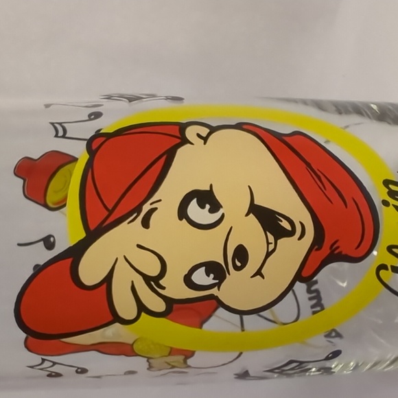 Vintage Original Alvin & the Chipmunks Singing Alvin Tall Glass 1985 - Picture 5 of 6